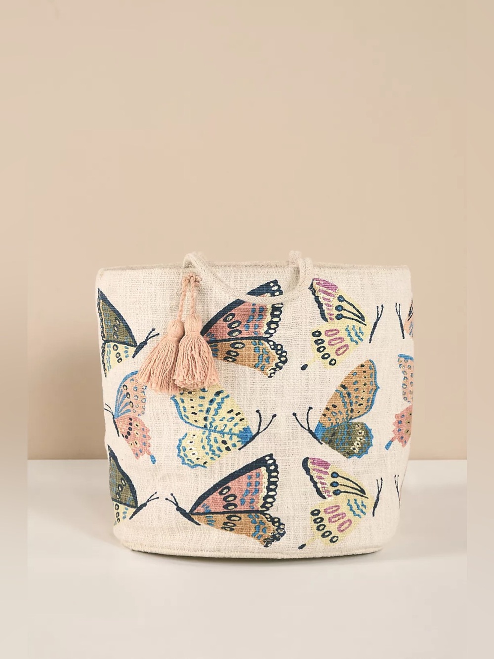Anthropologie Butterfly Basket